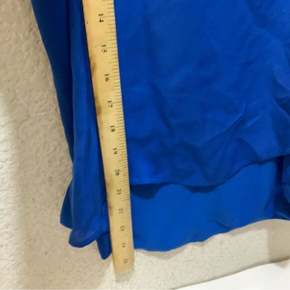 L'agence Jane Royal Blue Silk Spaghetti Strap Tank Top Size M - Picture 6 of 10